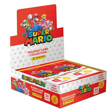 Super Mario Trading Cards Panini Box Of Fat Packs (FULL BOOSTER BOX SEALED)